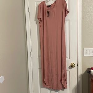 Pink long dress size x large